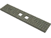 Набор LEGO Train Base 6 x 28 with Two 2 x 2 Cutouts and 3 Round Holes Each End, Темно-серый