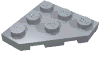 Набор LEGO Wedge Plate 3 x 3 Cut Corner, Серебристый металлик