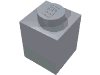 Набор LEGO Brick 1 x 1, Серебристый металлик