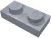 Набор LEGO Plate 1 x 2, Серебристый металлик