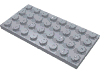 Набор LEGO Plate 4 x 8, Серебристый металлик