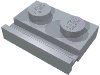 Набор LEGO Plate Special 1 x 2 with Door Rail, Серебристый металлик