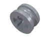 Набор LEGO Technic Bush 1/2 Smooth with Axle Hole Semi-Reduced, Серебристый металлик