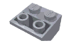 Набор LEGO Slope Inverted 45В° 2 x 2 [Ovoid Bottom Pin], Серебристый металлик