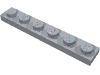 Набор LEGO Plate 1 x 6, Серебристый металлик