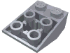 Набор LEGO Slope Inverted 33В° 3 x 2 [Connections between Studs], Серебристый металлик