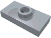 Набор LEGO Plate Special 1 x 2 with 1 Stud with Groove (Jumper), Серебристый металлик