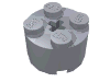 Набор LEGO Brick Round 2 x 2, Серебристый металлик