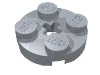 Набор LEGO Plate Round 2 x 2 with Axle Hole Type 1 (+ Opening), Серебристый металлик