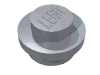 Набор LEGO Plate Round 1 x 1 with Solid Stud, Серебристый металлик
