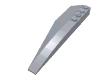 Набор LEGO Wedge 12 x 3 Right, Серебристый металлик