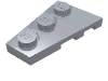 Набор LEGO Wedge Plate 3 x 2 Left, Серебристый металлик