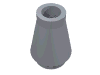 Набор LEGO Cone 1 x 1 [No Top Groove], Серебристый металлик