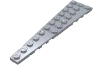 Набор LEGO Wedge Plate 12 x 3 Left, Серебристый металлик