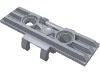 Набор LEGO Technic Link Tread Wide with Two Pin Holes, Серебристый металлик