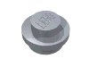 Набор LEGO Plate Round 1 x 1 with Solid Stud, Серебристый металлик