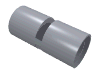 Набор LEGO Technic Pin Connector Round [Slotted], Серебристый металлик