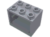 Набор LEGO Cupboard 2 x 3 x 2 with Hollow Studs, Серебристый металлик