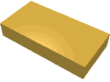 Набор LEGO Tile 1 x 2 with Groove, Золотистый металлик