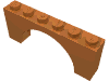 Набор LEGO Brick Arch 1 x 6 x 2 - Thin Top without Reinforced Underside, Medium Dark Flesh