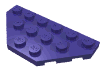 Набор LEGO Wedge Plate 3 x 6 Cut Corners, Темно-фиолетовый