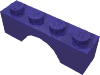 Набор LEGO Brick Arch 1 x 4, Темно-фиолетовый