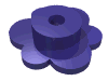 Набор LEGO Flower - Small, Темно-фиолетовый