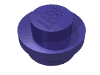 Набор LEGO Plate Round 1 x 1 with Solid Stud, Темно-фиолетовый
