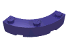 Набор LEGO Brick Round Corner 4 x 4 Macaroni Wide with 3 Studs, Темно-фиолетовый