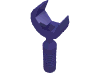 Набор LEGO Minifig Tool Open Ended Wrench - 6-Rib Handle, Темно-фиолетовый