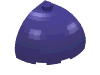 Набор LEGO Brick Round Corner 3 x 3 x 2 Dome Top, Темно-фиолетовый