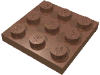 Набор LEGO Plate 3 x 3, Dark Flesh