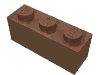 Набор LEGO Brick 1 x 3, Dark Flesh