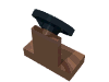 Набор LEGO Vehicle Steering Stand 1 x 2 with Black Steering Wheel, Dark Flesh