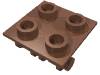 Набор LEGO Hinge Brick 2 x 2 Top Plate Thin, Dark Flesh