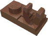 Набор LEGO Plate Special 1 x 2 [Top Clip], Dark Flesh
