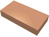 Набор LEGO Tile 1 x 2 with Groove, Flesh