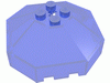 Набор LEGO Windscreen 6 x 6 Octagonal Canopy with Axle Hole and Insectoids Print [6977], Trans-Neon Green
