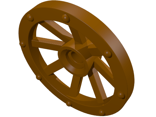 Набор LEGO Wheel Wagon Small (27mm D.), Красный