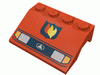Набор LEGO Vehicle Mudguard 3 x 4 Slope with Headlights and Fire Logo Badge Print, Красный