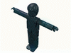 Набор LEGO Technic Figure Blue Legs, Black Top with Zippered Wetsuit Print [Diver], Бесцветный
