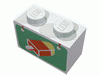 Набор LEGO Brick 1 x 2 with Ice Cream Print, Белый