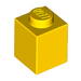 Набор LEGO Brick 1 x 1 with Eye Squinting Black and White Print, Желтый