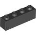 Набор LEGO Brick 1 x 4 with Gold '122' Print, Черный