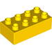 Набор LEGO Duplo, Brick 2 x 4 with 'POLICE' Print, Желтый
