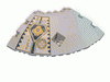 Набор LEGO Panel 14 x 14 x  2.667 Quarter Saucer with Left UFO Print, Светло-серый