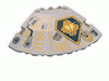 Набор LEGO Panel 10 x 10 x 2 1/3 Quarter Saucer Top with UFO Print Right, Светло-серый