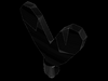 Набор LEGO Minifig Plume Feathers with Pin and Black Tip on One Side Only Print, Белый