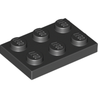 Набор LEGO Plate 2 x 3, Chrome Gold