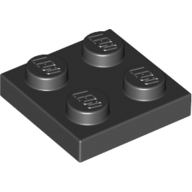 Набор LEGO Plate 2 x 2, Chrome Gold
